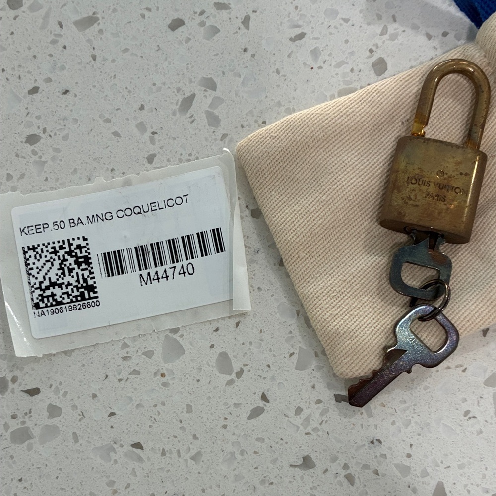 Louis Vuitton Gold Padlock with Keys